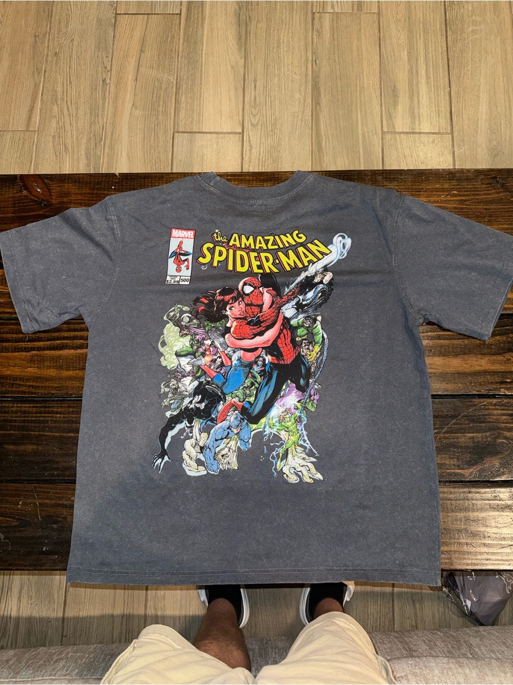 Marvel Men's Spider-Man Graphic Tee - Charcoal - Picture 2 of 4